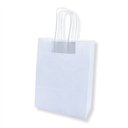 Saco 42x16x49cm Papel 100g c/Asas Branco 1un