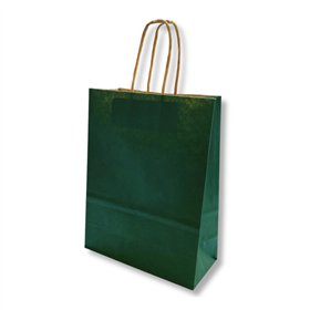 Saco 42x16x49cm Papel 100g c/Asas Verde Escuro 1un