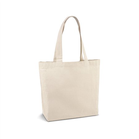 Saco de Compras 100% Algodão Alças Compridas 280g Cru