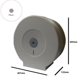 Dispensador Papel Higiénico Jumbo PW-5003 Cinza