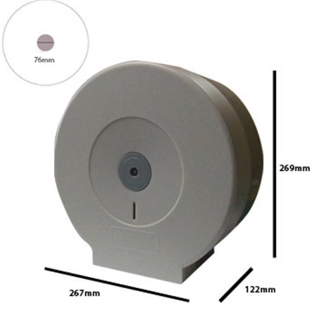 Dispensador Papel Higiénico Jumbo PW-5003 Cinza