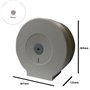 Dispensador Papel Higiénico Jumbo PW-5003 Cinza
