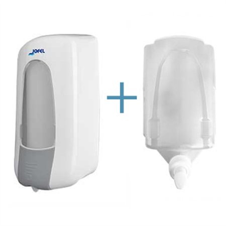 Saboneteira Recarga Plástico Aitana Mix JOFEL + Recarga Gel