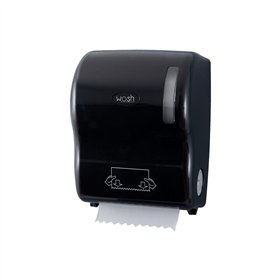 Dispensador Toalhas Rolo c/Auto-Corte Preto