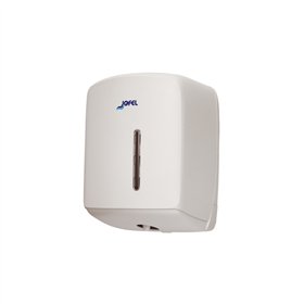 Dispensador Toalhas Rolo Extração Central Branco Mate