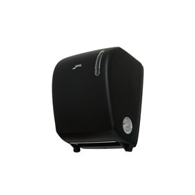 Dispensador Toalhas Rolo c/Auto-Corte Preto Mate
