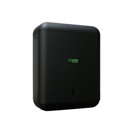 Dispensador Toalhas Mão Zig-Zag EcoLuxe Losdi Preto Mate