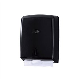 Dispensador Toalhas Mão Zig-Zag Preto