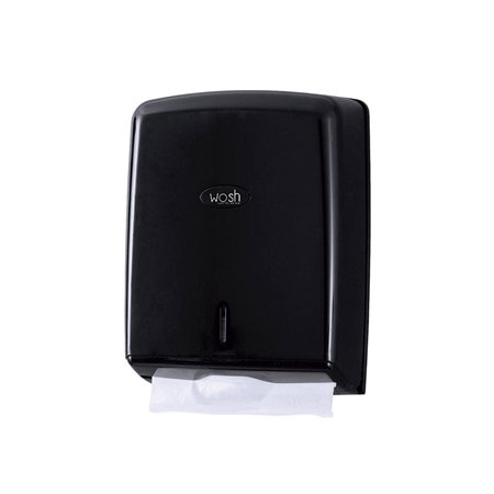 Dispensador Toalhas Mão Zig-Zag Preto