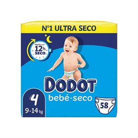 Fraldas Dodot T4 (9-14kg) Bebé Seco 58un