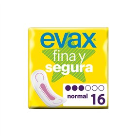 Pensos Higiénicos Evax Fina e Segura Normal 16un