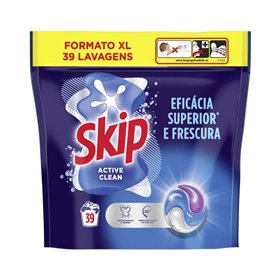 Detergente Cápsulas Máquina Roupa Skip Active Clean 39un