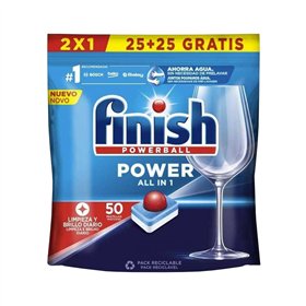 Detergente Máquina Loiça Pastilhas Finish Power 50un