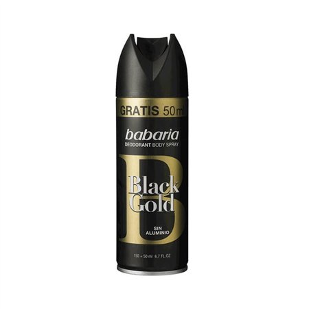 Desodorizante Spray Babaria Men Black Gold 150ml+50ml