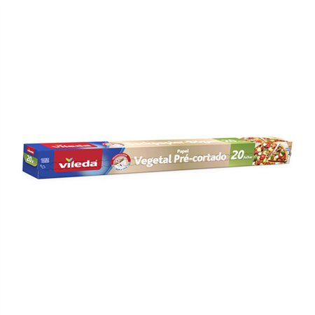 Papel Vegetal Alimentar Vileda 20 Folhas