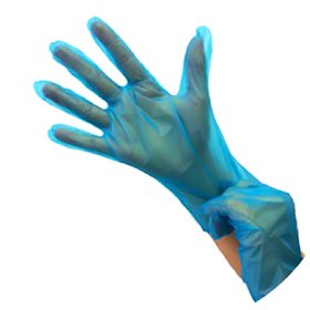 Luvas Polymer Tamanho L s/ Pó Azul 200un