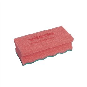 Esfregão Esponja 6x14cm Vileda Professional Vermelho 10un
