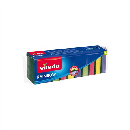 Esfregão Esponja Salva Unhas Vileda Rainbow 10un