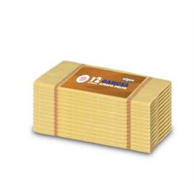 Pano Flanela 36x36cm para Pó Amarelo Pack 12un