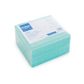Pano Antibacteriano Descartável 35x38cm 80g Verde Pack 50un