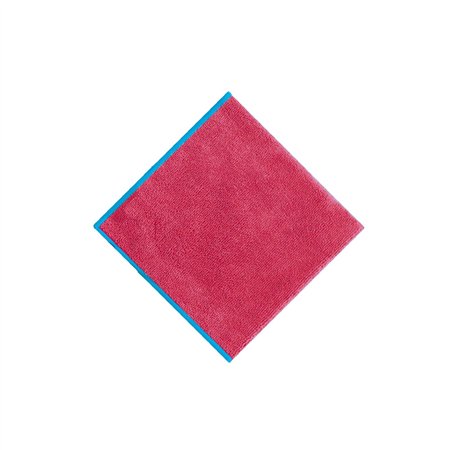 Pano Microfibra 40x40cm 300g Terry Vermelho Pack 5un