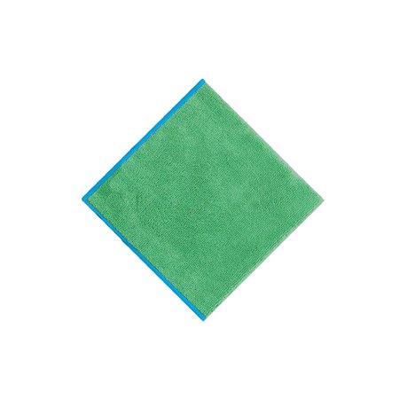 Pano Microfibra 40x40cm 300g Terry Verde Pack 5un