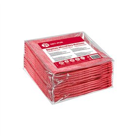 Pano Microfibra 30x40cm 280g Terry Vermelho Pack 10un