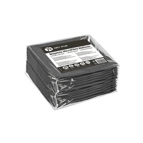 Pano Microfibra 30x40cm 280g Terry Preto Pack 10un