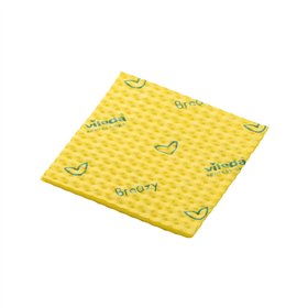 Pano 35x36cm Multiusos Vileda Prof Breazy Amarelo Pack 25un