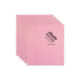 Pano PVAmicro 38x35cm Vermelho Vileda Professional Pack 5un