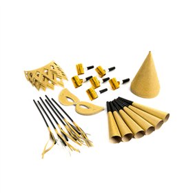 Sortido Festas Dourado para 6 pessoas