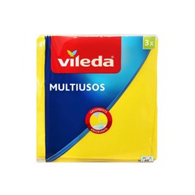 Pano 36x33cm Multiusos Vileda Amarelo Pack 3un