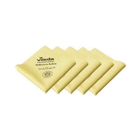 Pano Microfibra PURmicro Active 38x35cm Vileda Pro 5un