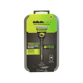 Máquina Manual Gillette Labs Neon Estojo Viagem + 2 Recargas