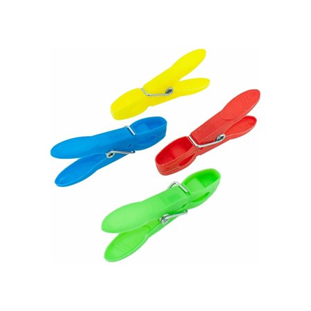 Molas Roupa 7cm Plástico Cores Sortidas 60un