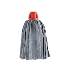 Recarga Esfregona Max Pro Tiras Cinza c/ Rosca Vermelho