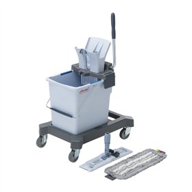 Balde 25L Kit Single Trio Cinza Vileda Professional