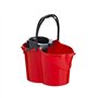 Balde com Espremedor Oval 15 Litros Vermelho