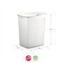 Cesto Roupa Rattan c/ Tampa 38L Branco