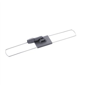 Armação 100cm em Metal com Suporte Plástico para Mopa Cinza