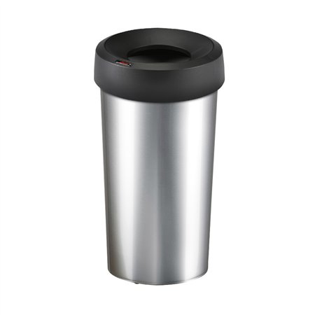 Contentor 50L Plástico Redondo Iris Cor Metálico com Tampa