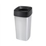 Contentor 60L Quadrado Cinza Cube com Tampa