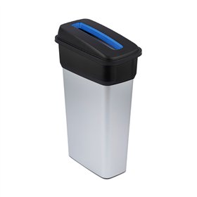 Contentor 70L Cinza/Preto Neo Ecosort com Tampa Azul