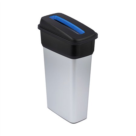 Contentor 70L Cinza/Preto Neo Ecosort com Tampa Azul