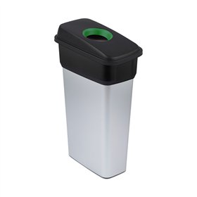 Contentor 70L Cinza/Preto Neo Ecosort com Tampa Verde