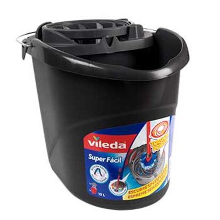 Balde com Espremedor Vileda Cinza