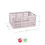 Caixa Dobrável Arrumação 48x35x24cm 32L Sortido