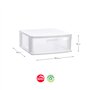 Bloco 1 Gaveta Plástico Sena 38,5x40x18cm Branco