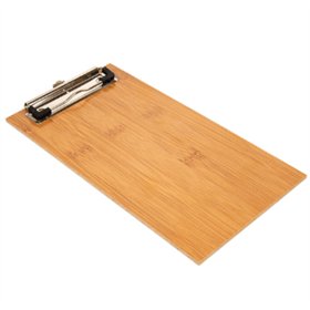 Porta Menus 13x24,5x0,4cm c/Clip Bambu 1un