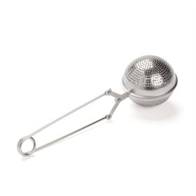 Infusor de Chá Bola Perfurada com Pinça Aço Inoxidável